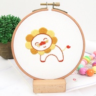 Diy Paket Sulam Menyulam Pemula/Menyulam Untum Pemula/Colorful Embroidery Kit Ideal For Beginners