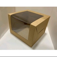 L-shape Brown Kraft window Box 8*8*5/6*6*5