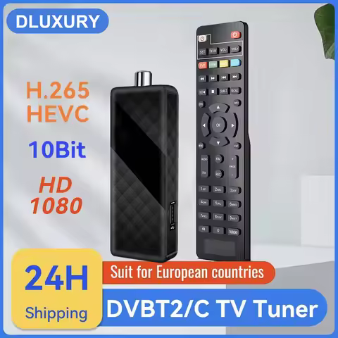 Dluxury U8mini Digital DVB T2 DVB C TV Decoder Set top box Support Free TV Channels 7Days EPG for Sp