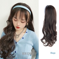 HEQU Hairband Wig Women's Long Curly Hair Half Head Wig Cover Same Model As IU Headband Curl Wig
