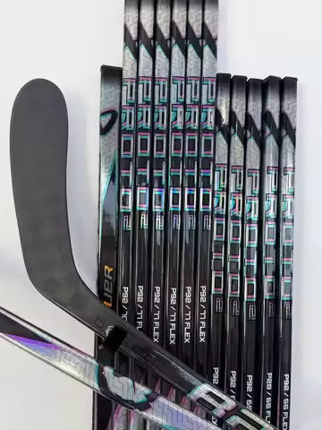 [2-Pack] Proto 2 Ice Hockey Sticks Black【No warranty】Ultra-Light Carbon Fiber P92 And P28 Ice Hockey