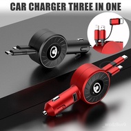 Three-in-one Dual-Line Retractable Car Charger for BMW F10 X3 F48 Z4 G29 E46 E90 E60 E39 E36 E30 E53