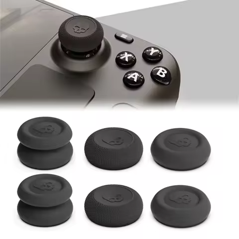 6Pcs Thumb Grip for Steam Deck OLED ROG Ally X Analog Stick Cap for Steam Deck Non-Slip Thumbstick C