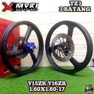 Y15ZR Y16ZR RIM 3 BATANG TZM TZ3 MVR1 SET WITH ADAPTER