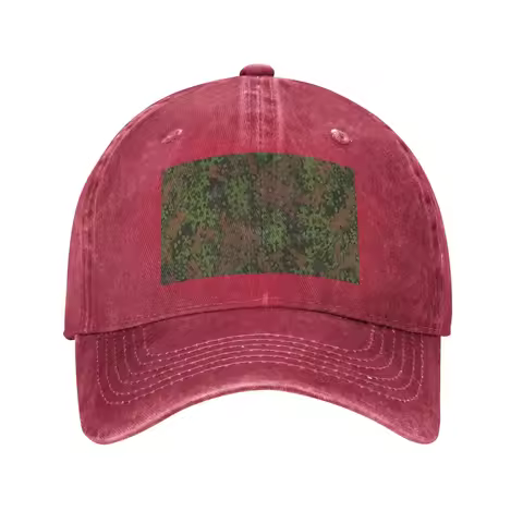 Splintertarn German WW2 Camouflage Army Military Camo Washed Denim Cap Casual Baseball Caps Adjustab