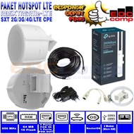 Paket Hotspot 4G LTE SXT-LTE Kit + WIFI Router Indoor/Outdoor