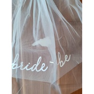 Bridal Veil Wedding Headdress Letter Veil Wedding Photography Veil Mori Style Wedding Collar Certifi