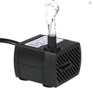 Techsg 350L/H 5W Submersible Water Pump for Aquarium Tabletop Fountains Pond Water Gardens Hydroponic Systems with One Nozzle 4.9ft Power Cord AC220-240V