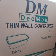 thinwall merk DM 750 ML REC 1dus isi 500 pcs