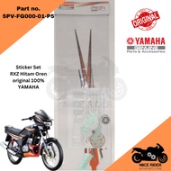 Sticker set Hitam oren RXZ Yamaha set 100% 5PV-FG000-01-P5