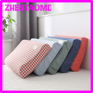 [ZHENTAOMD]︽︽ Cotton Latex Pillow Case Cover Soft Solid Color Plaid Sleeping Pillowcase For Memory Foam Pillow Latex Pillow Case 30x50/40x60cm