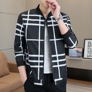 Spring Summer Men's Jacket Slim Thin Jacket Men's Baseball Uniform Youth Casual Stand-Up Collar Jack