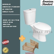 KLOSET DUDUK AMERICAN STANDARD MY WINSTON SINGLE FLUSH / MONOBLOK AMERICAN STANDARD TOILET DUDUK