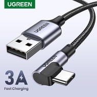 UGREEN สายชาร์จ สายชาร์จมือถือ USB Type C 3A Fast Charge &amp; Data Cable Type C charging cable for Type C mobile phones such as SAMSUNG Note 10 S10 A80  Huawei p30 mate20 Xiaomi MI9 Model: US284