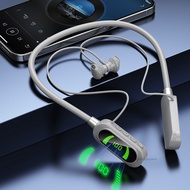 Vjia Wireless-Bluetooth Neckband Headset Led Digital Display Wireless Bluetooth-Headset Practical Bi