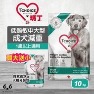 【66寵物】🔥單包免運🔥買大送小🎁瑪丁【低過敏中大型成犬減重配方】10kg 淚痕 淚腺 犬糧 狗飼料 低脂 減肥