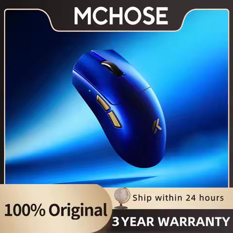 MCHOSE K7 V2 Ultra+ Wireless Mouse - Lightweight Gaming Mouse with Tri-mode Connectivity, PAW3955 Se
