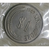 Singapore 1967 ~ 1969 $1 Dollar Big Coin HSM2027219 grp