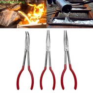 moonlightyaa 45° 90° Flat Mouth Crucible Tongs Clamp for Crucible Dish Bowl Holder Hand Tool