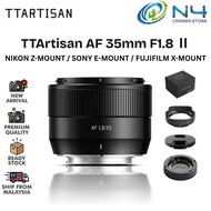 TTArtisan AF 35mm F1.8 Mark II Auto Focus Lens With SONY / FUJIFILM / NIKON