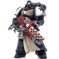 JOYTOY JT7783 40K 1/18 Action Figure Toy, Black Templars Primaris Initiate Brother Raemont, 4-inch M