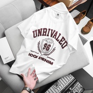 ICON DENIM T-SHIRTS UNRİVALED SLOGAN COLLEGE CREST EMBLEM