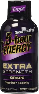 5-Hour Energy Grape Flavoured Energy Drink (Extra Strength, 2 Pack)