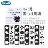 Aipinqi Baby Early Education Card Training Newborn Baby Visual Stimulating Card Black White Tracking