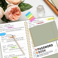 1 Password Book English Address Book Phone Book Multi-Function Notebook Hardbound Business Office No