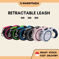[SG] Retractable Dog Leash | 3M 5M 8M | Dog Leash | Cat Leash