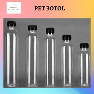 PET Transparent Bottle Botol Plastik 150ML 200ML 250ML / 300ML / 400ML / 500ML Botol Kosong / Botol 