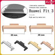 Stainless Steel Connector Adapter for Huawei Watch Fit 3 Strap Band Link Connection for Smartwatch H