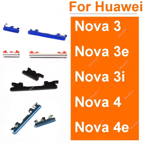 Side Power On Off Volume Buttons For Huawei Nova 3 4 3i 3e 4e Volume Up Down For Nova 3 4 Power Side