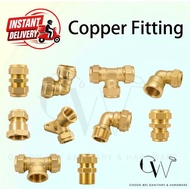 Copper Brass Fitting /15MM 22MM 28MM /Male Female Elbow /Socket /Tee /Reducing Socket Tee Elbow /Elb