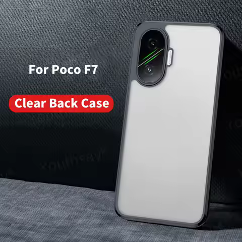 For Poco F7 Case Poco F7 Cover Funda Coque Hard Transparent Soft TPU Edge Shockproof Back Bumper Poc