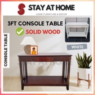 STAY 3ft Console Table With Drawer Living Hall Table White Console Meja Simpan Meja Putih Wood Table