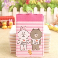 Line Brown &amp; Cony Ezlink Card Holder With Keyring