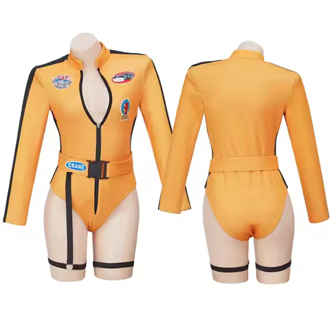 Kill Bill The Bride Beatrix Kiddo Cosplay Costume Jumpsuit Kung Fu Bodysuit Halloween Carnival Mardi