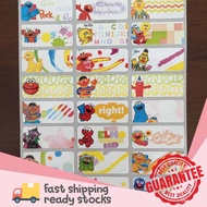 Elmo Sticker Name / Book Sticker / Cartoon Sticker / Waterproof Sticker / Sticker Nama