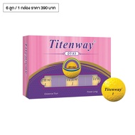 [ซื้อ 2 กล่องประหยัดกว่า] TITENWAY DT-X5 GOLF BALLS 1 กล่อง บรรจุ 6 ลูก รหัสสินค้า Q-TTW4-P