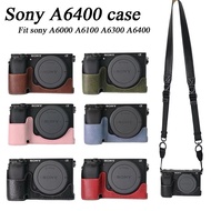 [AVAILABLE HN] Protective PU Leather Case for Sony A6400 Camera