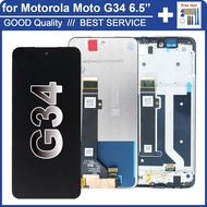 6.5" LCD For Motorola Moto G34 XT2363 LCD Display Touch Screen Digiziter Assembly Replacement for Mo