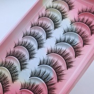 [milliongridnew] Fake Eyelash Anime Eyelash 10 Pairs Little Devil Eyelash Natural Day Makeup Manga E