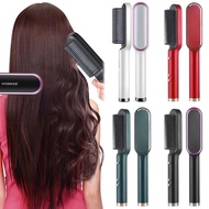 Hair STRAIGHTENER AND curler COMB 2in1 hair STRAIGHTENER AND curl brush hair curler Straight hair br