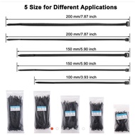 HITAM Cable Ties / Cable Tis / Cable Tie / Cable Tie 2.5 x 100mm - 2.5x 150 - 2.5× 200 BLACK