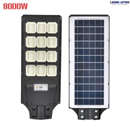 (ใหม่ แผงเเท้ เเบตทน)ไฟถนนโซล่าเซลล์ G8000W G10000W G12000W (18 ช่อง) โคมไฟโซล่าเซลล์ ไฟทาง สปอร์ตไ