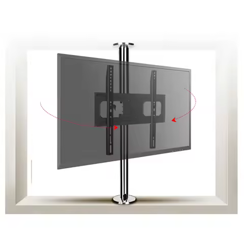 BG11-M NEW 360 Rotate 23-55 Inch Stainless Steel LCD TV Stand Mount Bracket in Partition Wall Height