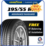 ⭐ [100% ORIGINAL] ⭐ Installation Provided 195  55 R15 Assurance Maxguard Tyre Goodyear