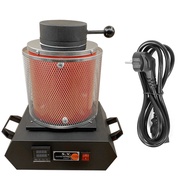 3KG Gold Melting Furnace1600W 2000F Digital Electric Melting Furnace with Graphite Crucible for Melt