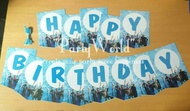 Banner Ulang Tahun Frozen / Banner HBD Frozen / Banner Ultah Elsa Anna